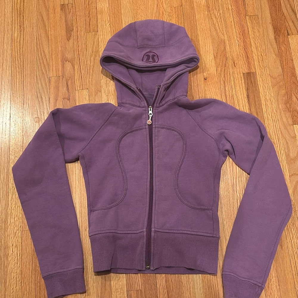 Lululemon Purple Zip Up Hooded Sweatshirt